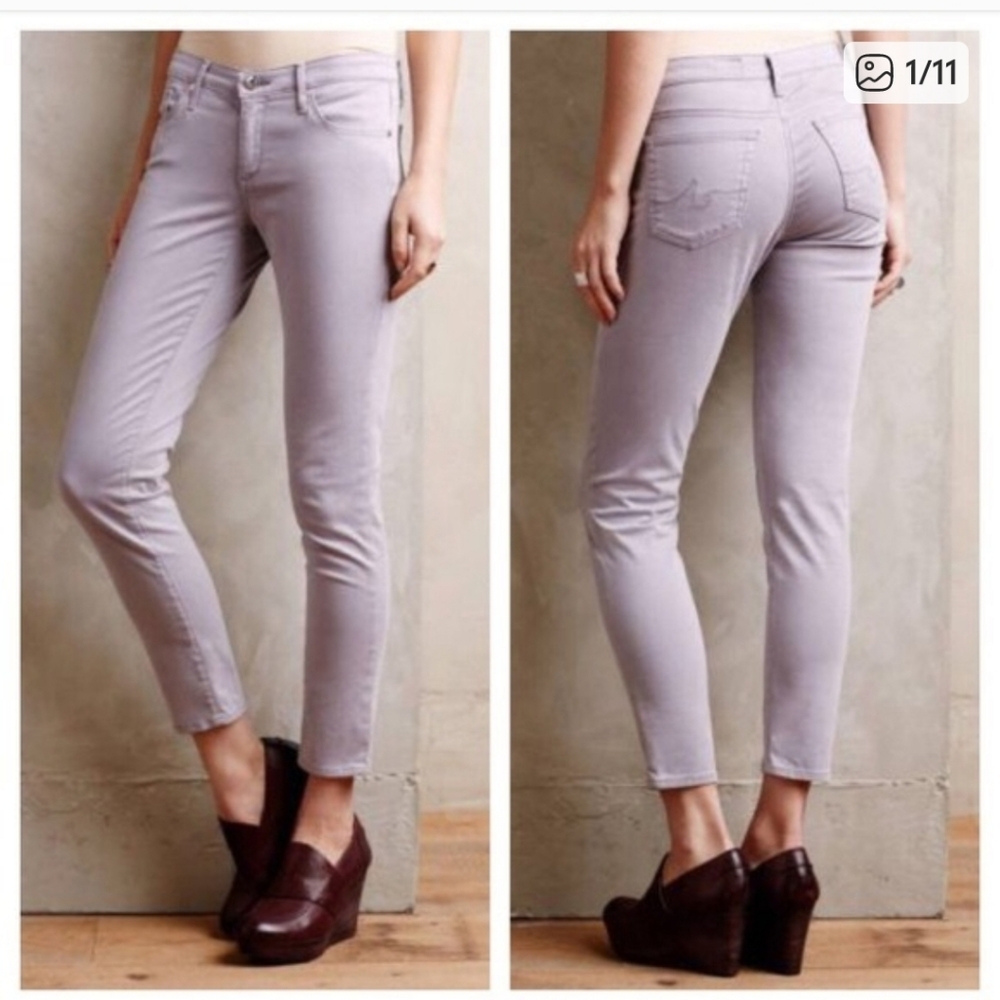 AG Ankle Jean, Size 32, Versatile Lavender Grey Color